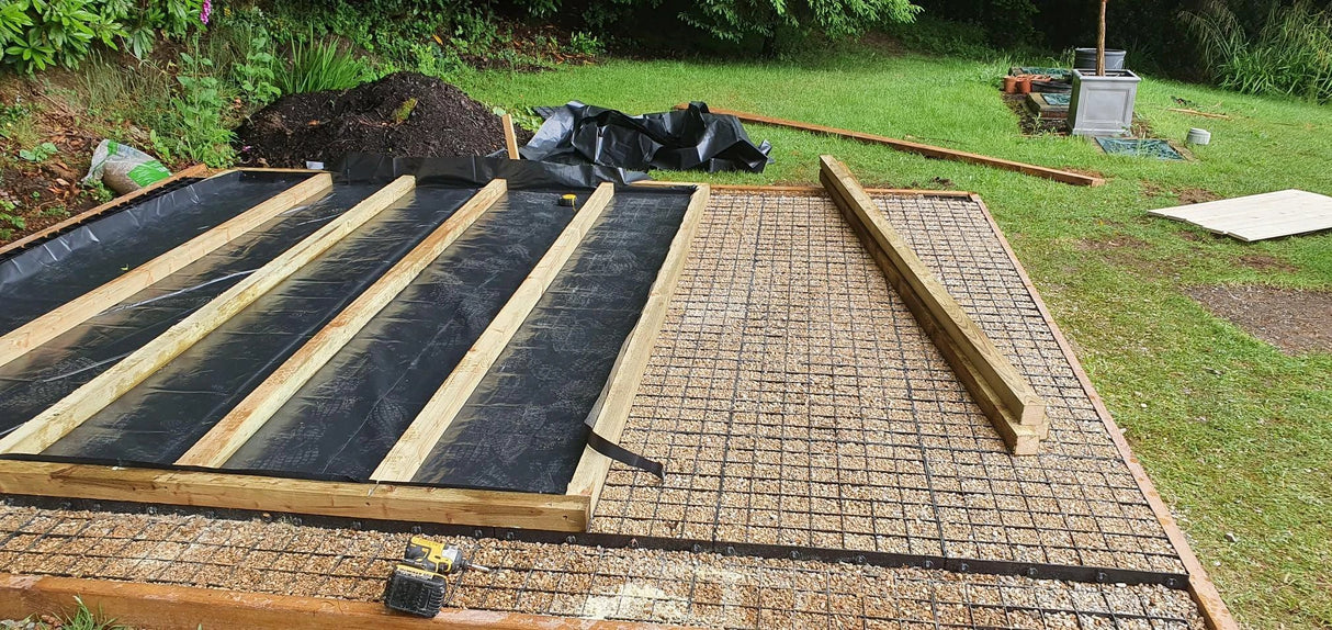 Shed Base Grid 500mm x 500mm x 40mm Recycled Plastic Shed Base Kit for Fast, Easy Foundation Installation Eco Friendly - Armstrong Cheshire