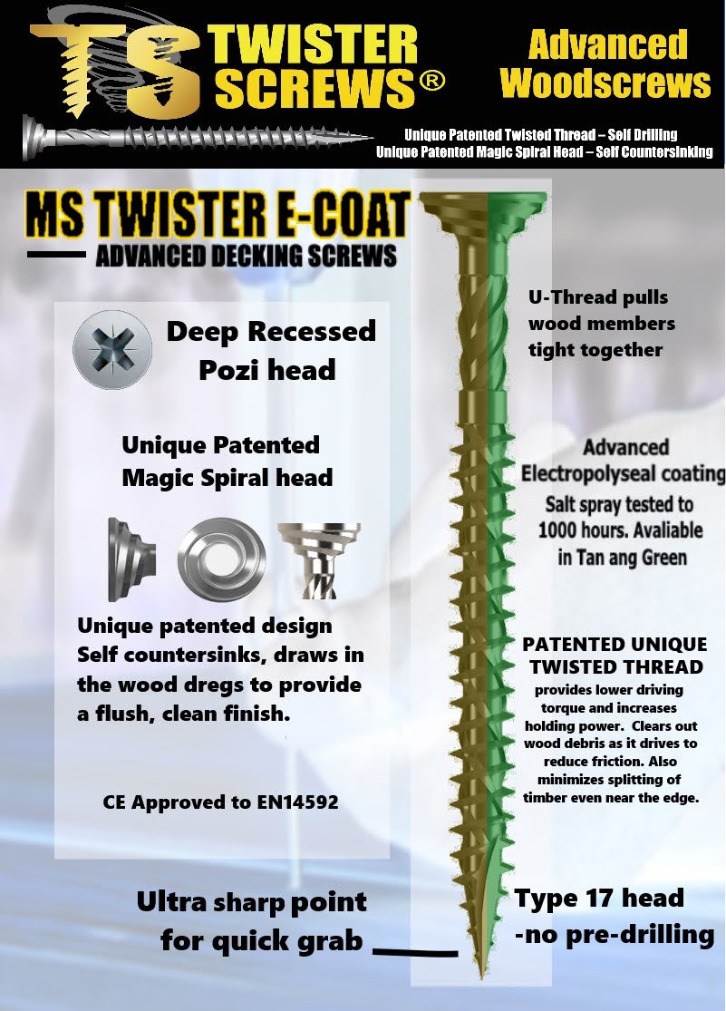 Twister Advanced Decking Screws