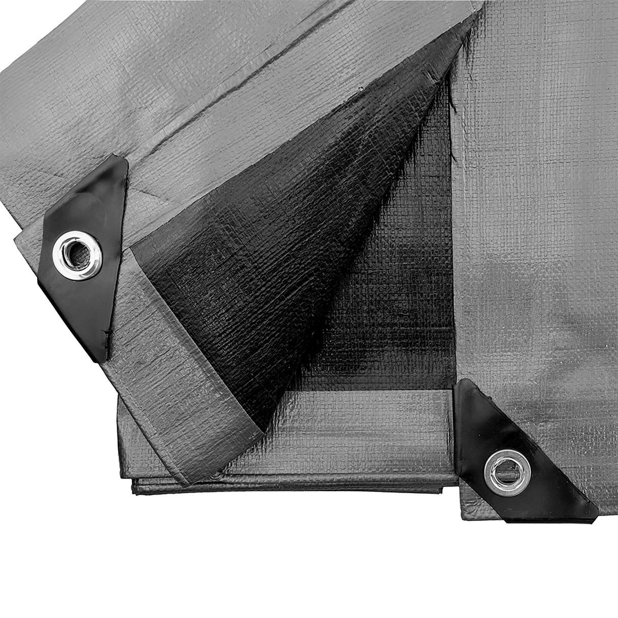 Silver XL-Grade Tarpaulin with 10 Metres of 6mm Bungee Rope