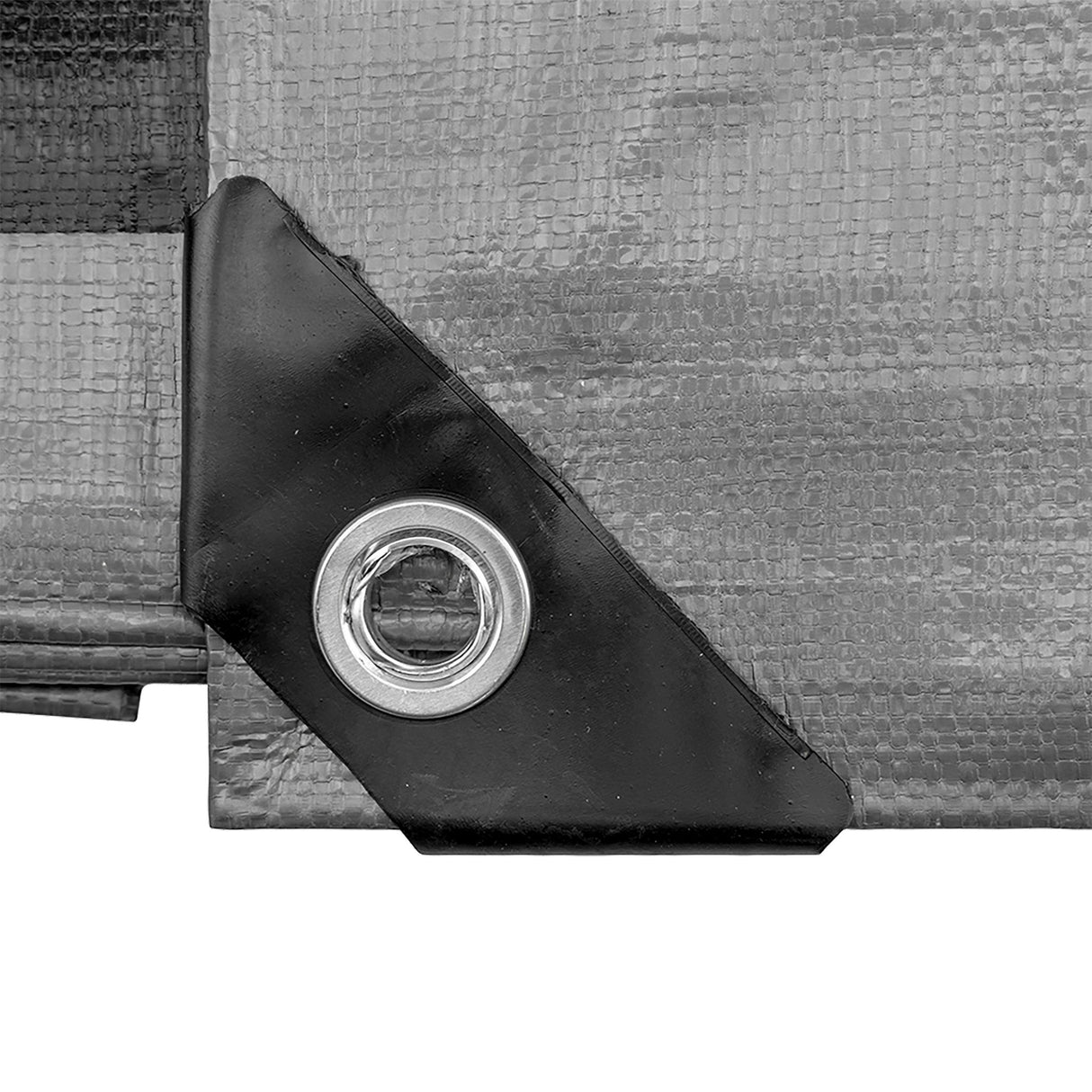 Silver XL-Grade Tarpaulin with 20 x 4" Bungee Balls (White)
