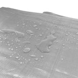 Silver XL-Grade Tarpaulin with 20 x 4" Bungee Balls (White)