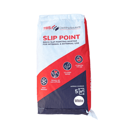 Slip-Point Brick Slip White Mortar 20kg Bag - Armstrong Cheshire