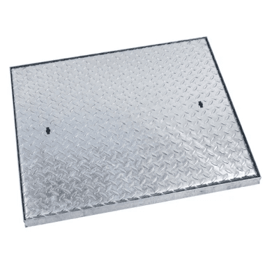 Solid Top Manhole Cover & Frame Durbar Tread 750 x 600mm 5T - Armstrong Cheshire
