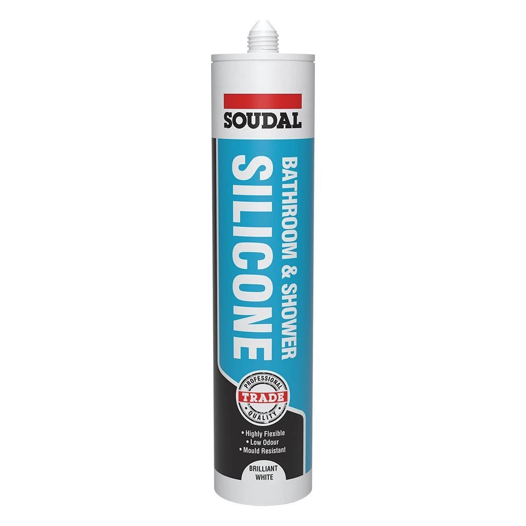 Soudal Trade Bathroom and Kitchen Silicone - Mould Resistant - Armstrong Cheshire