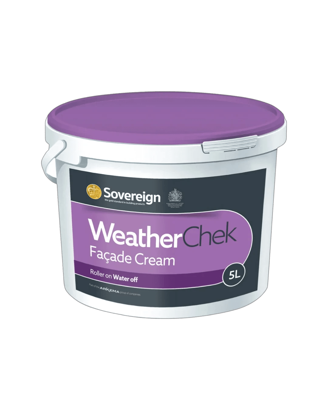 Sovereign 5L Weather-Chek Facade Cream Long Lasting Water Repellent for Brick, Stone & Masonry - Armstrong Cheshire