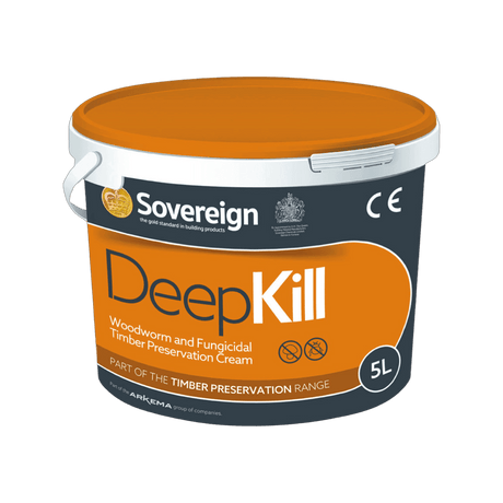 Sovereign Deepkill 5L Professional-Grade Woodworm & Timber Treatment Cream - Armstrong Cheshire