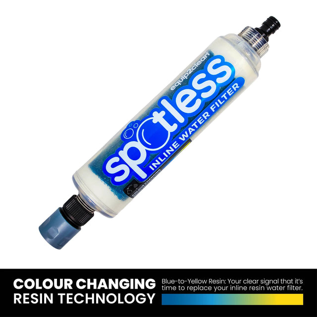 Spotless Inline Water Filter. Colour Changing DI-Resin - New Improved Formula - Armstrong Cheshire