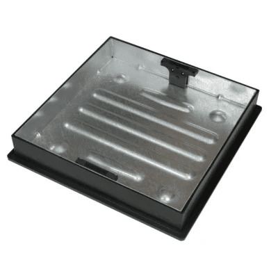 Square To Round Block Pavior Manhole Cover & Frame 450 x 450 x 80mm - Armstrong Cheshire