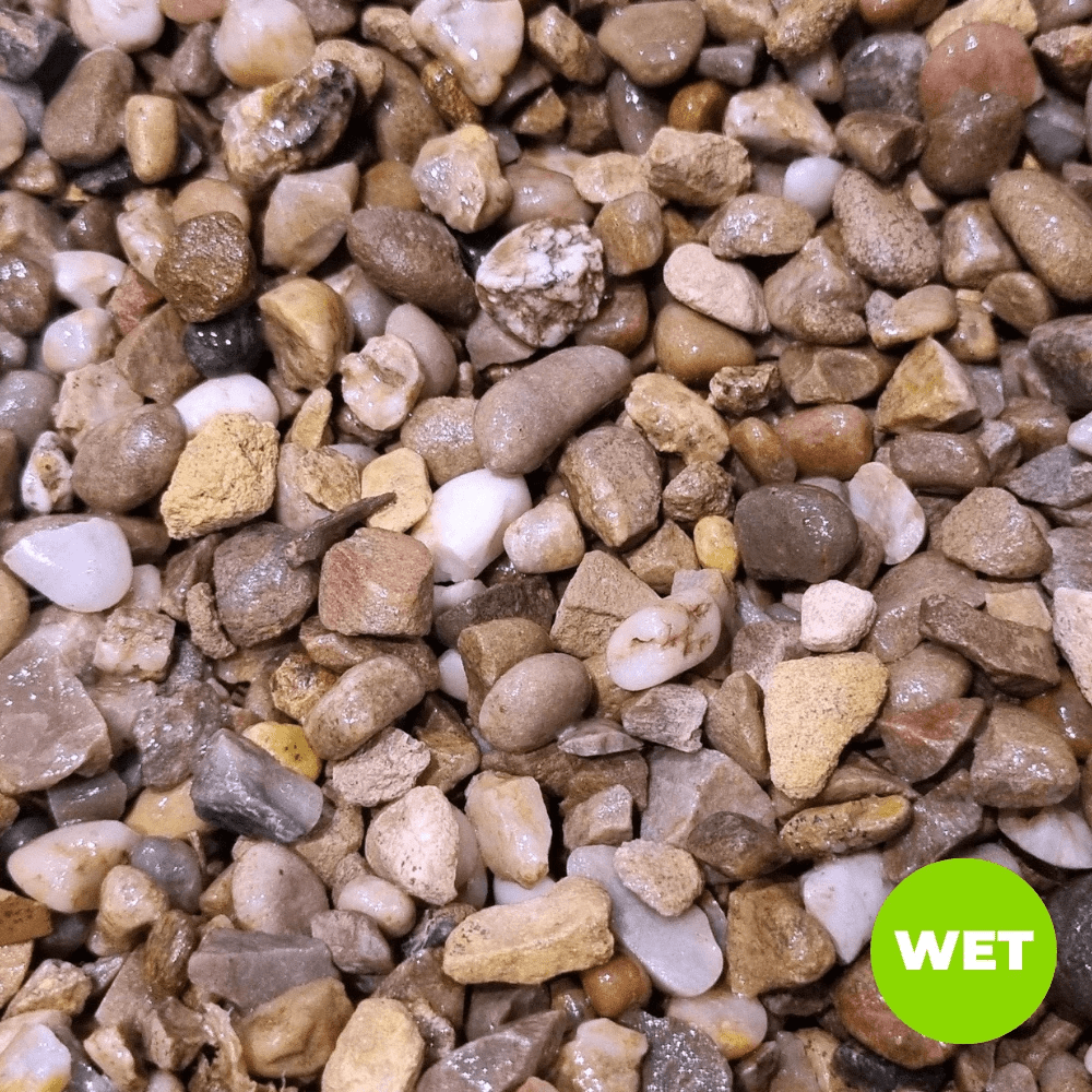 Staffordshire Pink Gravel Stone by Dandy's Topsoil & Landscape Supplies