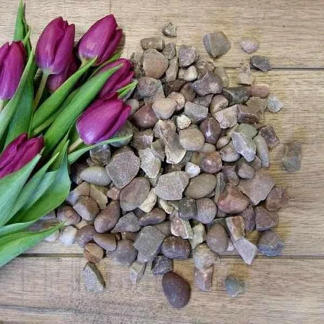 Staffordshire Pink Gravel Stone by Dandy's Topsoil & Landscape Supplies
