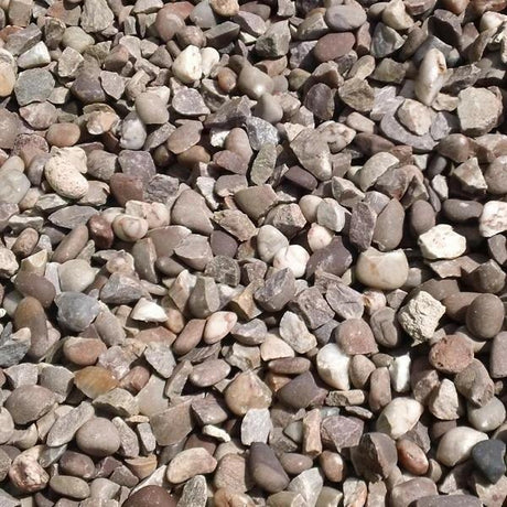 Staffordshire Pink Gravel Stone by Dandy's Topsoil & Landscape Supplies