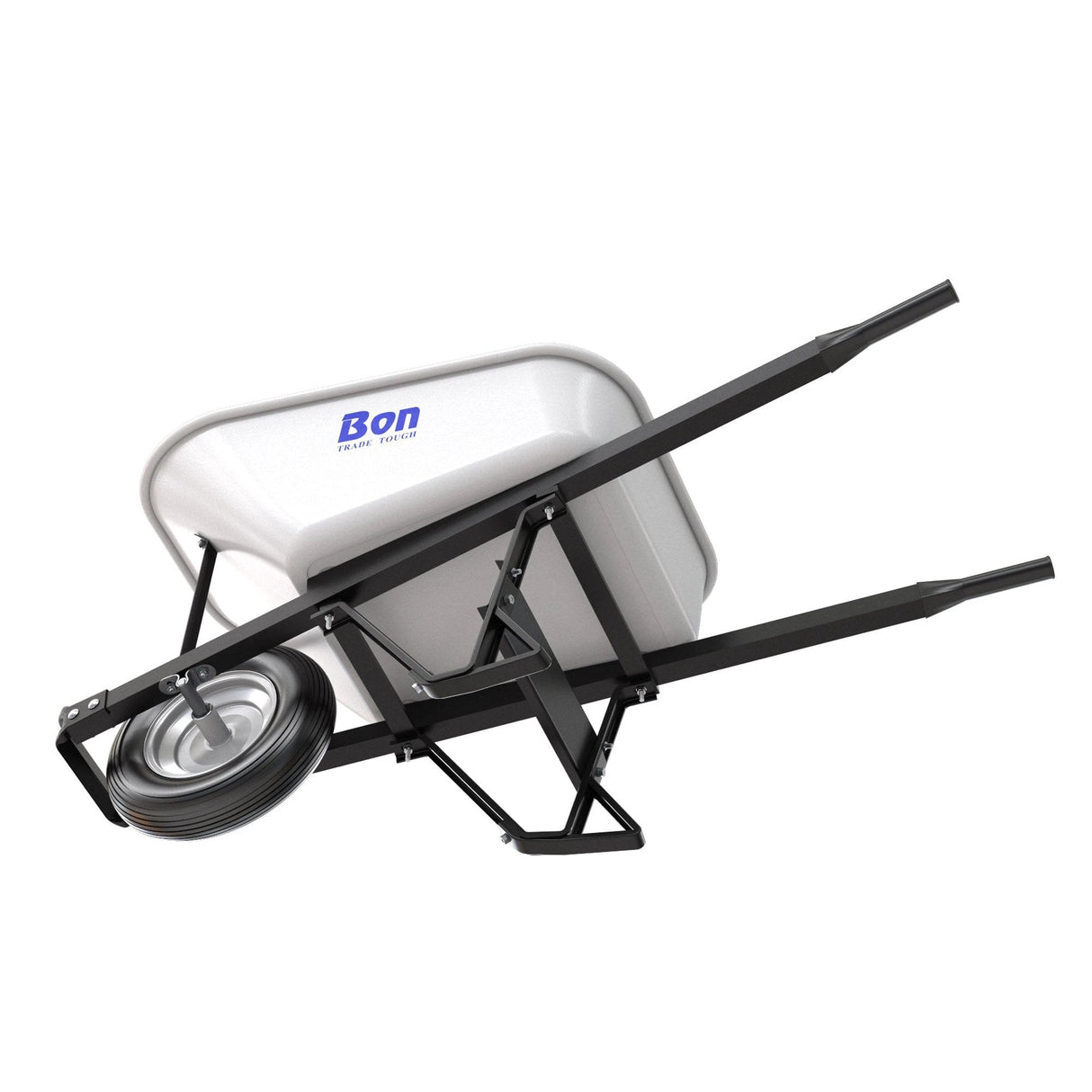 Steel Tray Wheelbarrow with Leg Stabiliser