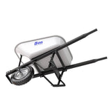 Steel Tray Wheelbarrow with Leg Stabiliser