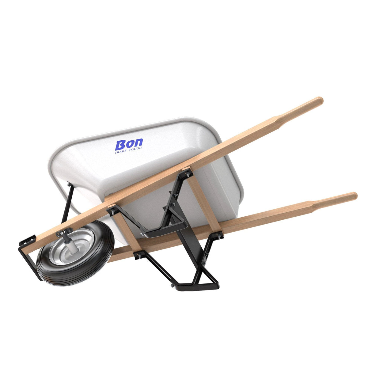 Steel Tray Wheelbarrow with Leg Stabiliser