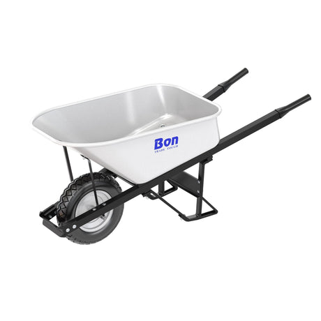 Steel Tray Wheelbarrow with Leg Stabiliser