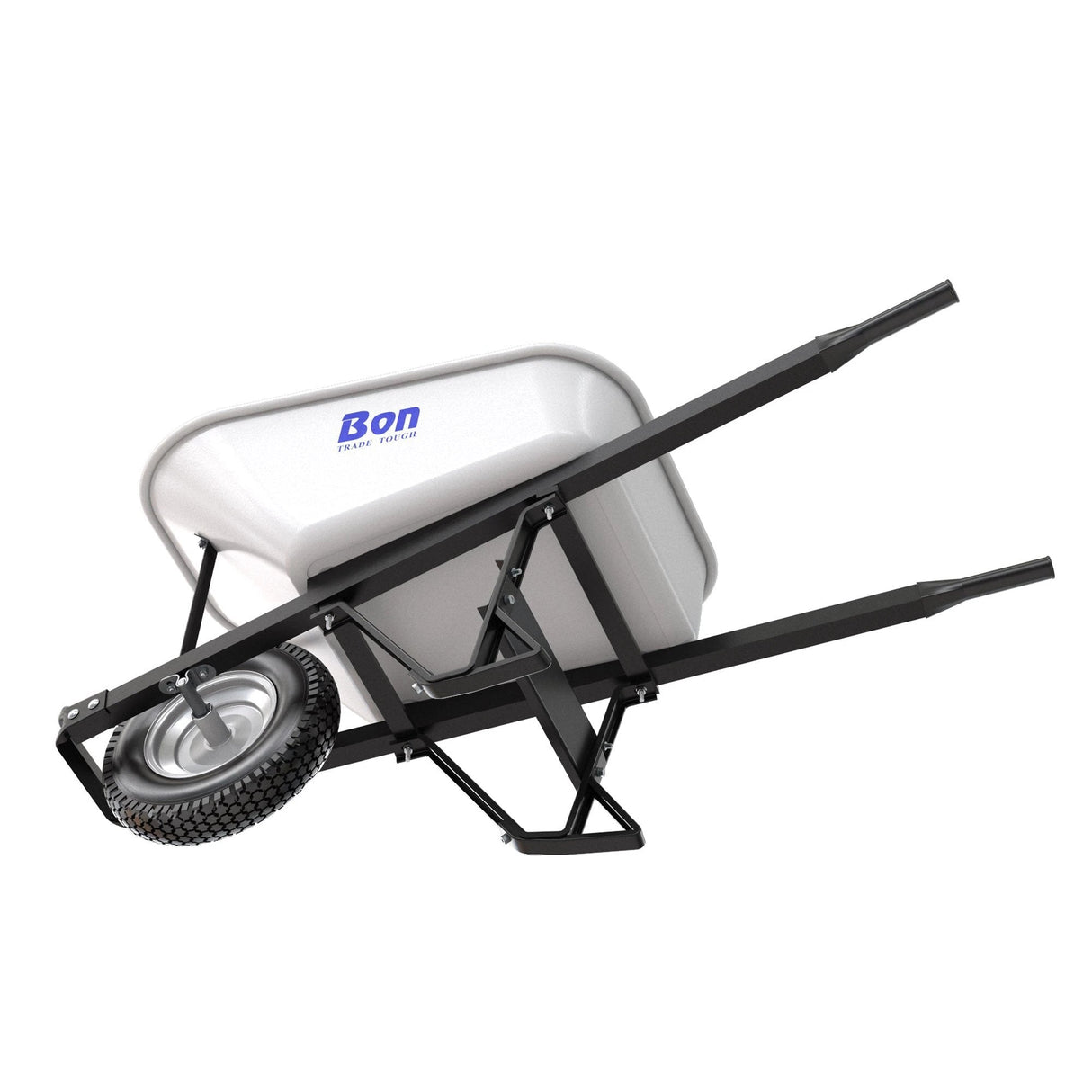 Steel Tray Wheelbarrow with Leg Stabiliser