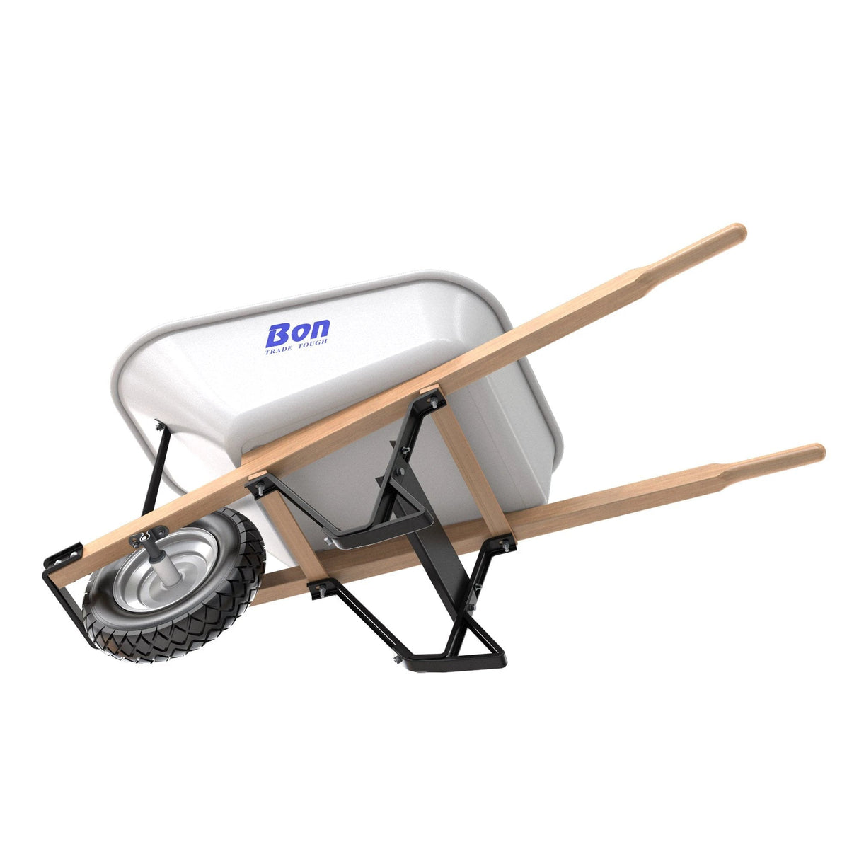 Steel Tray Wheelbarrow with Leg Stabiliser