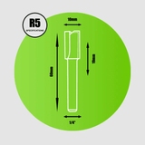 Straight Router Cutter 1/4" x 10mm x 19mm - R5 - Armstrong Cheshire