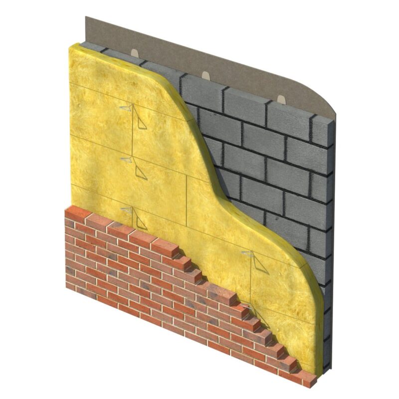 Superglass 100mm Superwall 36 Cavity Wall Batt 455mm