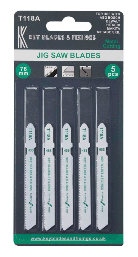 T118A Metal Cutting Jigsaw blades - 1188 - Armstrong Cheshire