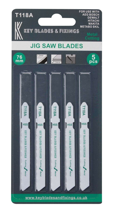 T118A Metal Cutting Jigsaw blades - 1188