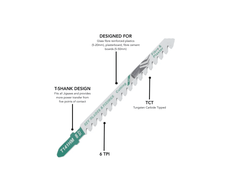 T141HM Carbide Jigsaw Blades 3 Pack - 1222 - Armstrong Cheshire