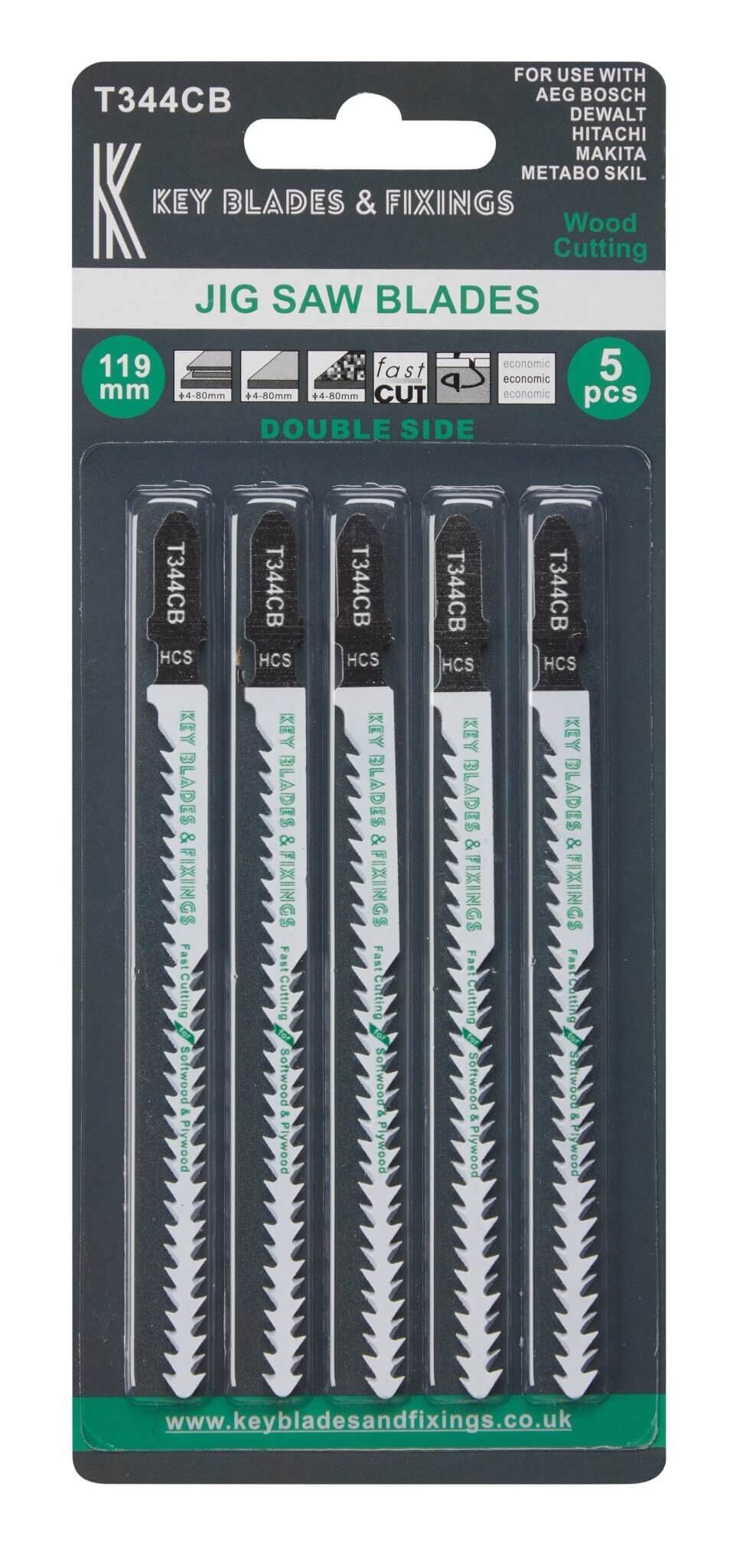 T344CB Double sided Jigsaw Blades - 1211 - Armstrong Cheshire