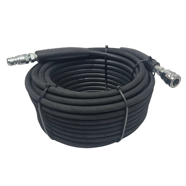 TEMA Male - TEMA Female Quick Release Heavy Duty 5/16" Rubber Pressure Washer Hose - Armstrong Cheshire