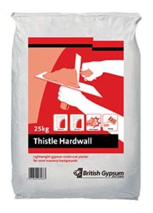 Gyproc Thistle Hardwall Plaster 25kg Bag