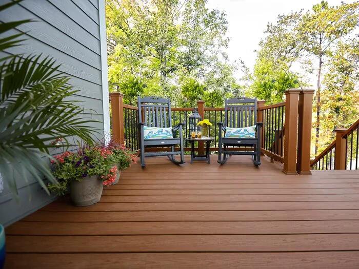 Trex Decking Board Composite Grooved 25mmx140mm Saddle 3660mm - Armstrong Cheshire