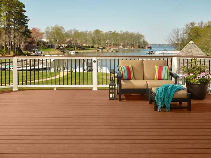 Trex Decking Board Composite Solid 25mmx140mm Saddle 3660mm - Armstrong Cheshire