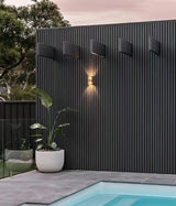 Triton Charcoal - Slatted Composite Cladding Panels - Board Width 219mm (200mm wide coverage) x 26mm by Triton