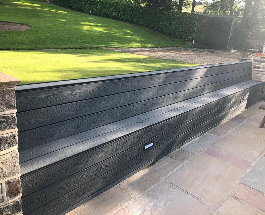 Triton Composite Decking Board – Black | Affordable Uncapped WPC Deckin by Triton