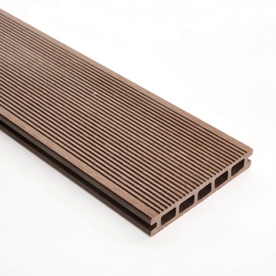 Triton Composite Decking Board – Brown | Affordable Uncapped WPC Deckin by Triton