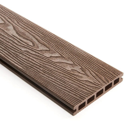 Triton Composite Decking Board – Brown | Affordable Uncapped WPC Deckin by Triton