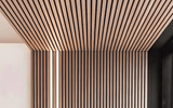 Triton Golden Teak - Slatted Composite Cladding Panels - Board Width 219mm (200mm wide coverage) x 26mm by Triton