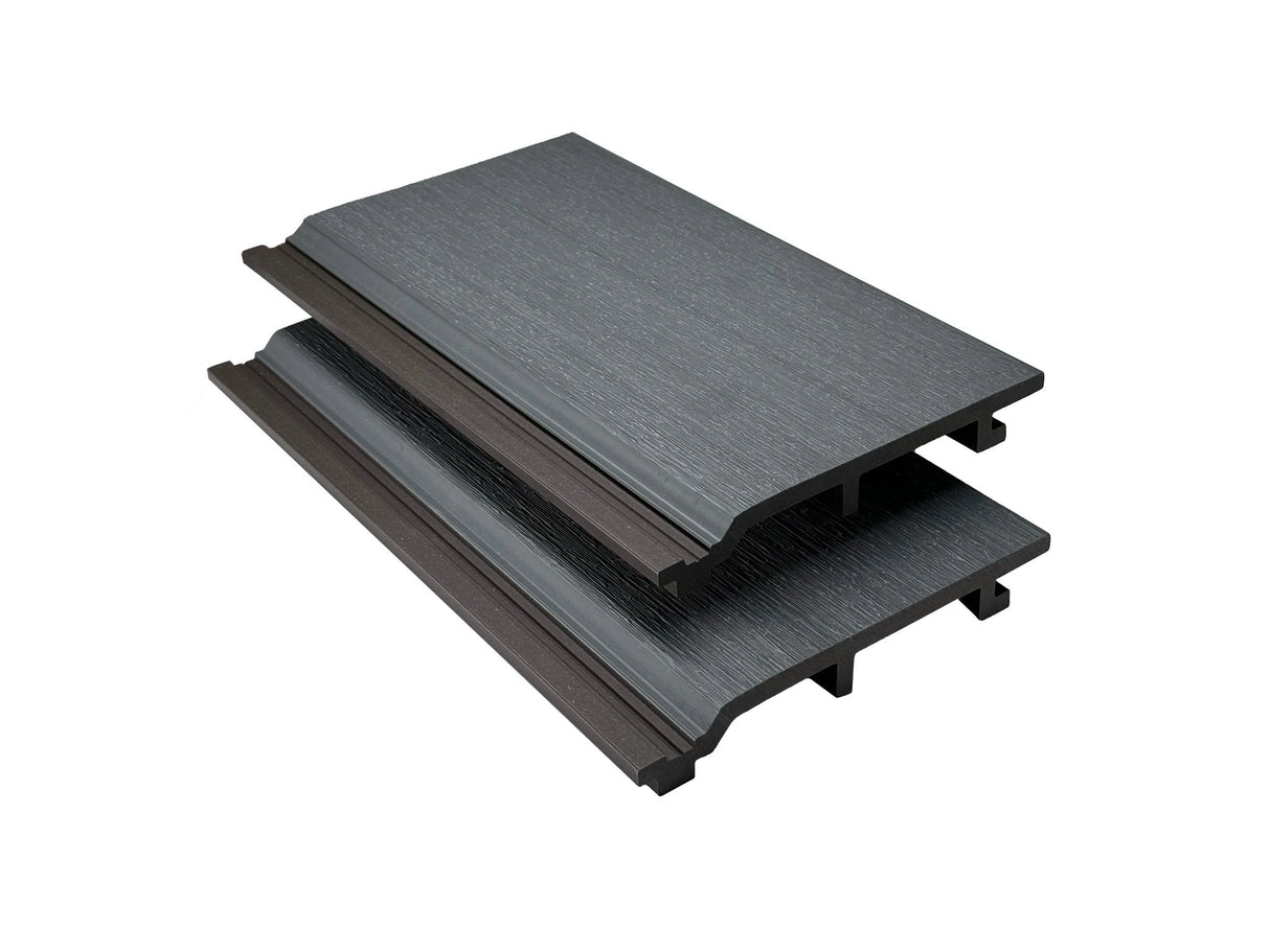 Triton Grey - Composite Shiplap Cladding - Board Width: 174mm (150mm coverage) x 3.6m by Triton