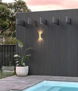 Triton Light Grey - Slatted Composite Cladding Panels - Board Width 219mm (200mm wide coverage) x 26mm by Triton