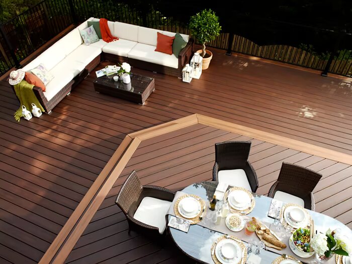 Trex Decking Board Composite Solid 25mmx140mm Lava Rock 3660mm