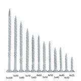Twister  Zinc-Coated Wood Screws MultiBox 1,280 Piece - Armstrong Cheshire