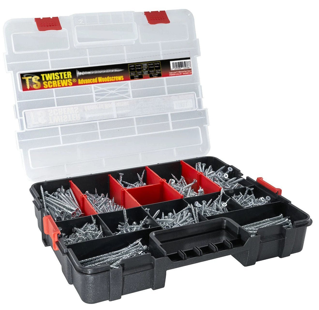 Twister  Zinc-Coated Wood Screws MultiBox 1,280 Piece - Armstrong Cheshire