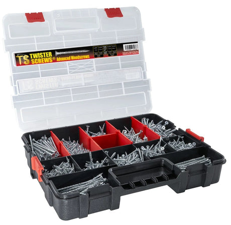Twister  Zinc-Coated Wood Screws MultiBox 1,280 Piece - Armstrong Cheshire