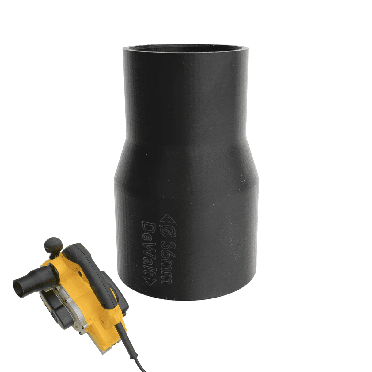 Vacuum Hose Adapter Compatible with DeWalt Planer D26500 / D26501 by Helios Creations