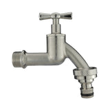 Wall Flange Kit 20mm MDPE + Bib Nickle Tap & Snap On - Armstrong Cheshire