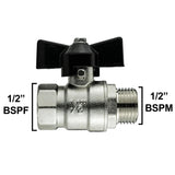 Wall Flange Kit 20mm MDPE - Bib Valve 1/2" BSP - Armstrong Cheshire