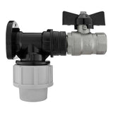 Wall Flange Kit 20mm MDPE - Bib Valve 1/2" BSP - Armstrong Cheshire
