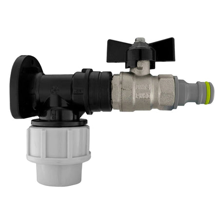 Wall Flange Kit 20mm MDPE - Bib Valve 1/2"BSP & Snap On - Armstrong Cheshire