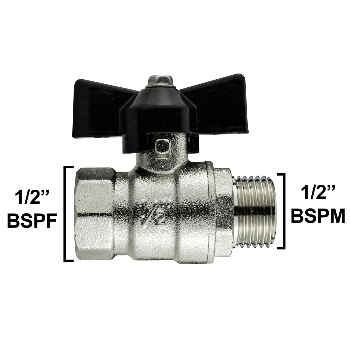 Wall Flange Kit 20mm MDPE + Bib Valve + ½” Geka - Armstrong Cheshire