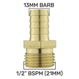 Wall Flange Kit 20mm MDPE - Brass Barb 1/2" - Armstrong Cheshire