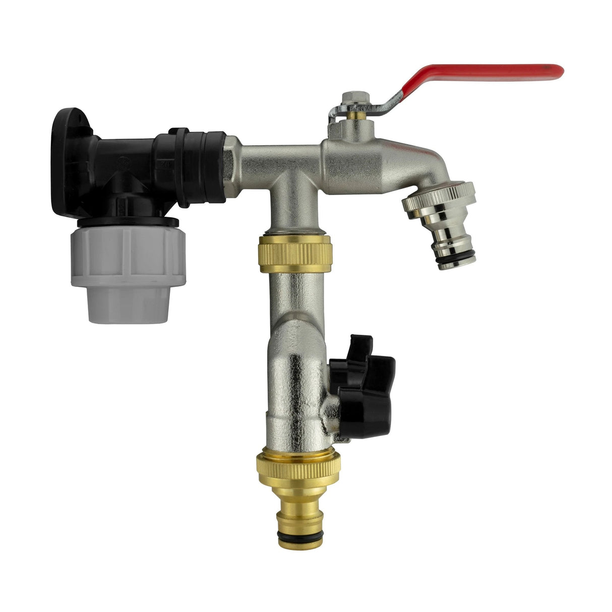 Wall Flange Kit 20mm MDPE - Double Tap with Triple Outlet - Armstrong Cheshire